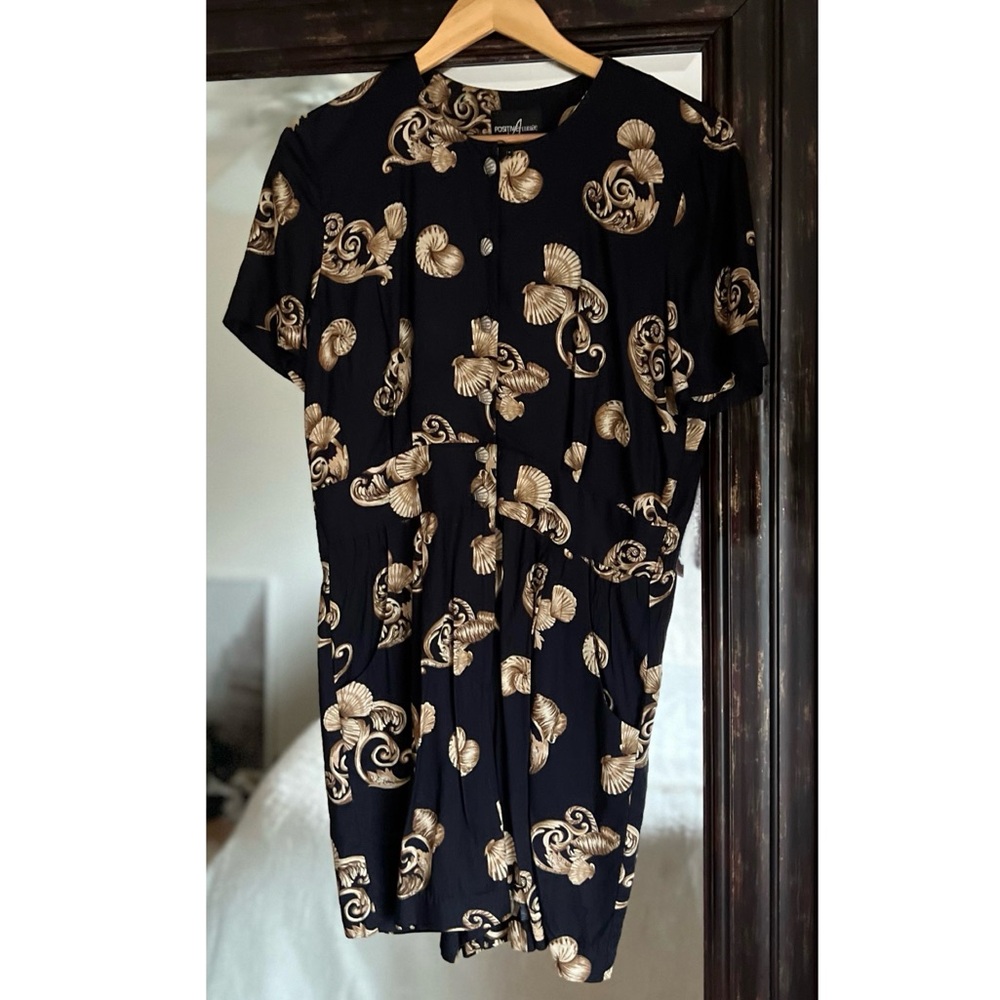 Vintage Positive Attitude Seashell Romper